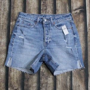 NWT Old Navy Light Blue High Rise Shorts Size 4